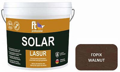Захисний засіб FT Professional SOLAR LASUR горіх шовковистий мат 10 л