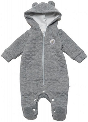 Комбінезон Фламінго для дівчаток р.62 темно-сірий 053-804
