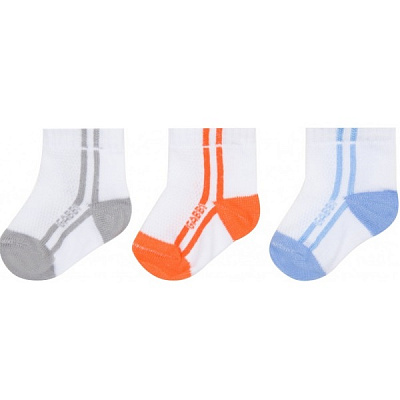 Носки для мальчиков GABBI NSM-227 р.12–14 белый в полоску 