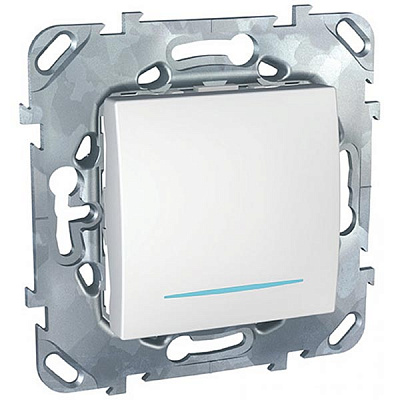 Вимикач одинарний Unica MGU5.201.18NZD білий