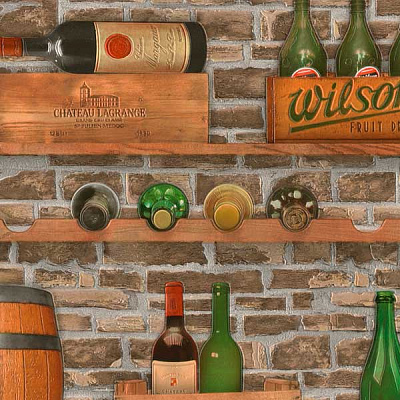 Обои из вспененного винила Славянские обои Expromt Погребок 5675-06 0,53x10,05 м 