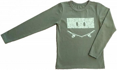 Реглан Маленькие люди д/х р.134 хаки 