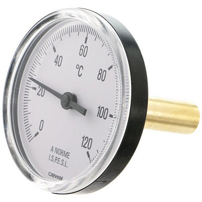 Термометр Cewal ∅63 0/120°С 5 см фронтальний 91606050
