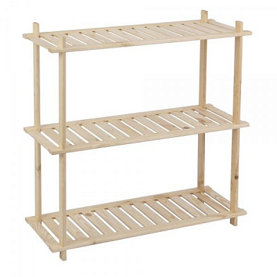 Стелаж дерев'яний WoodMood Airy 3 полиці 800x640x300 мм сосна (STR 036432)