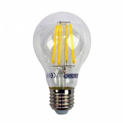 Лампа светодиодная Светкомплект Filament Cl A60 8 Вт E27 4500 К 220 В прозрачная 