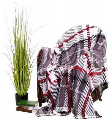 Плед мікрофібра Frannel 200x220 см сірий La Nuit