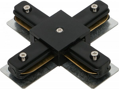 Соединитель крестовый Светкомплект HH-206-cross connector черный 