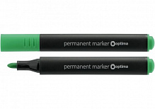Маркер перманентный Optima 2 мм O16118 зеленый 