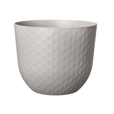 Кашпо пластикове Elho Fuente Grains (480288) круглий 12 л сірий