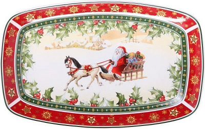 Блюдо декоративне Christmas Collection 30x19 см Lefard