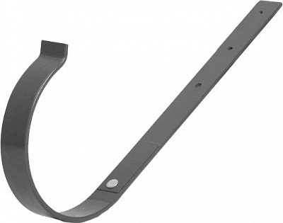 Кронштейн желоба Bryza прямой металлический 125 мм графит 