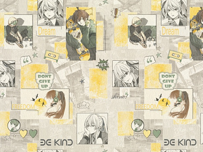 Шпалери вінілові на флізеліновій основі Слов'янські шпалери Elegance collection Наруто 2361-01 1,06x10,05 м