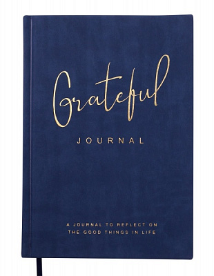 Блокнот недатований Grateful 96 арк. клітинка синій Buromax A5