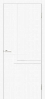 Дверне полотно ОМіС Cortex Геометрія 05 ПГ 800 мм білий silk matt