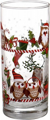 Набір склянок Новорічні Сови 260 мл 6 шт. 91206/D348 Uniglass
