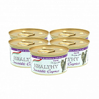 Консерва для вибагливих кішок Healthy Irr.Cap 4+1 5x85 г перепілка і оливки