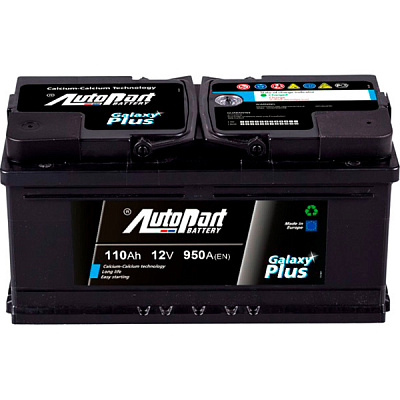 Акумулятор автомобільний AutoPart Plus 110А 12 B ARL110-002 «+» праворуч