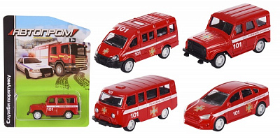 Автомодель Автопром 1:64 Пожежна техніка (асортимент) 6424