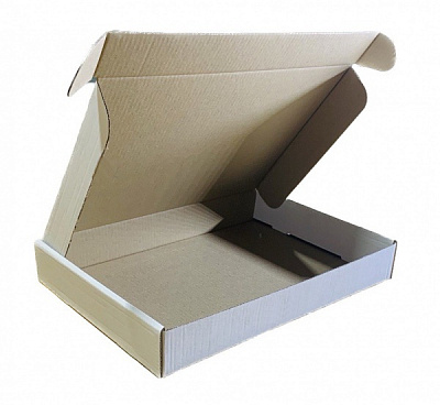 Гофроящик самосборный Т22 белый 340x240x50 мм