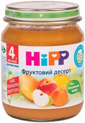 Пюре Hipp Фруктовый десерт 125 г 9062300101826 