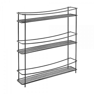 Полка Metaltex 360853 кухонная 3 секции Kumino-3 Lava черный