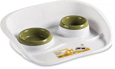 Миска Stefanplast Cet Dinner на подносе 2 шт. 97775