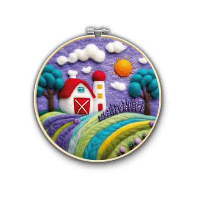 Набор для валяния картины из шерсти Прованское утро Brushme