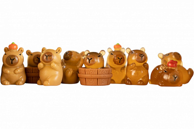 Игрушка-сюрприз Shantou Капибара 2.5x1.6 см коричневый дизайн в ассортименте FY0554