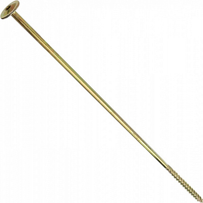 Шуруп конструкційний напівкругла головка ЦЖ 8x360 мм 1 шт. жовтий цинк Expert Fix