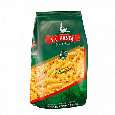 Макароны La Pasta 750 г Per Primi Спиральки фигурные 