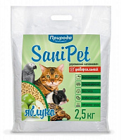 Наполнитель для кошачьего туалета Природа SANI PET унивирсальний 2,5 кг яблоко