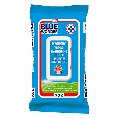 Влажные салфетки Blue Wonder для уборки 72 шт. 72 шт./уп.