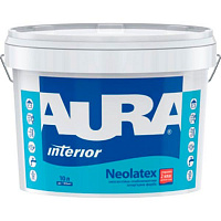Фарба акрилова водоемульсійна Aura Neolatex глибокий мат білий 10л 14.4кг 