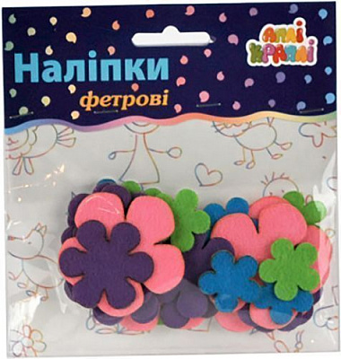 Набор наклеек Апли-Крапли Цветы разноцветный, 