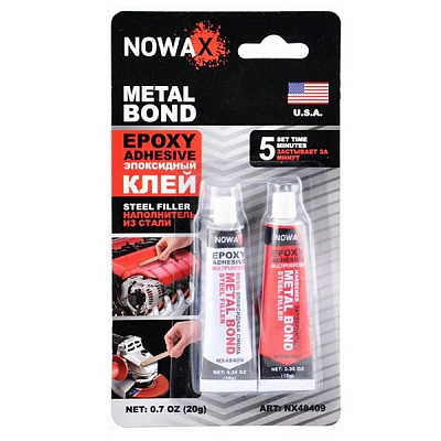 Клей епоксидний Nowax METAL BOND сталь 20 г