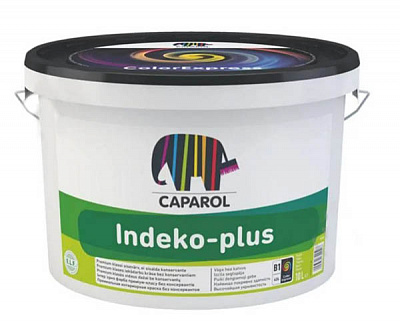 Фарба акрилова водоемульсійна Caparol Indeko-plus B1 глибокий мат білий 10л