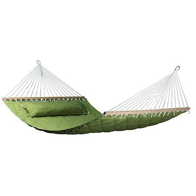 Гамак UP! (Underprice) стеганый с подушкой 140x200 см салатовый