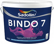 Фарба інтер'єрна акрилова Sadolin BINDO 7 BW мат білий 7,5л 