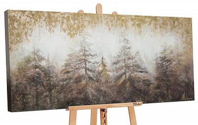 Картина Рассвет в лесу 70x140 см Юрис Проф Арт 