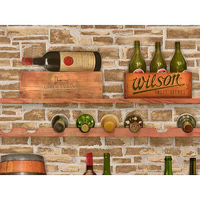 Шпалери зі спіненого вінілу Слов'янські шпалери Expromt Погребок 5675-12 0,53x10,05 м