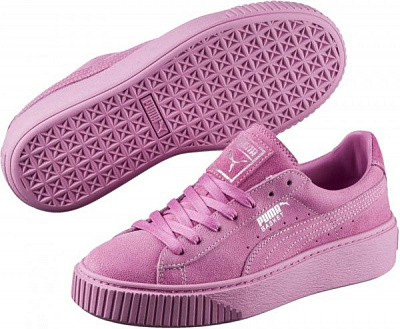 Кроссовки Puma Suede Platform Speckled Wn s 36370701 р.5,5 бежевый