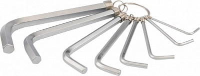 Набір ключів шестигранних YATO Cr-V М 2-10 мм 8 шт. YT-0503