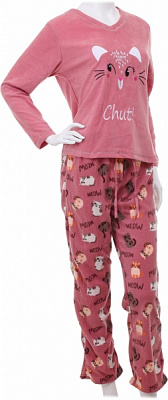 Костюм домашний женский La Nuit Home Meow Cat р. XS розовый 