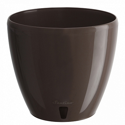 Вазон пластик Deco Twin круглый шаде 12 л Santino (2010650)