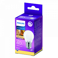 Лампа світлодіодна Philips FIL DIM P45 4,5 Вт E27 2700 К 220 В прозора 929002430266 