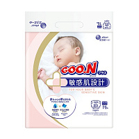 Подгузники Goo.N Plus NB до 5 кг 76 шт.