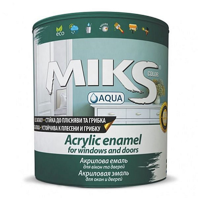 Эмаль MIKS Color белый полуглянец 2,5л