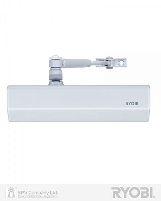 Доводчик дверной RYOBI D-2055V BC серебряный 100 кг