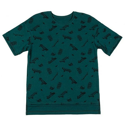 Футболка для хлопчиків Фламінго р.134 темно-зелений 896-124