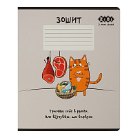 Зошит шкільний CUTE CAT 36 арк. клітинка KIDS LINE ZiBi